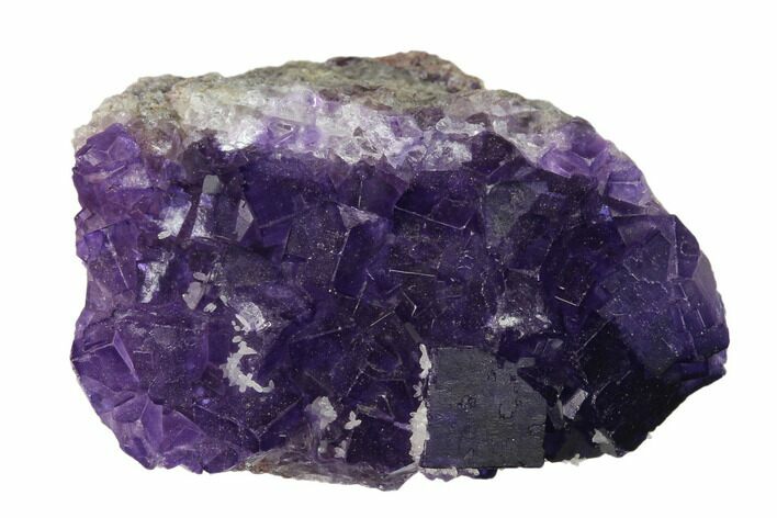 Purple Cubic Fluorite Crystal Cluster - Morocco #137151